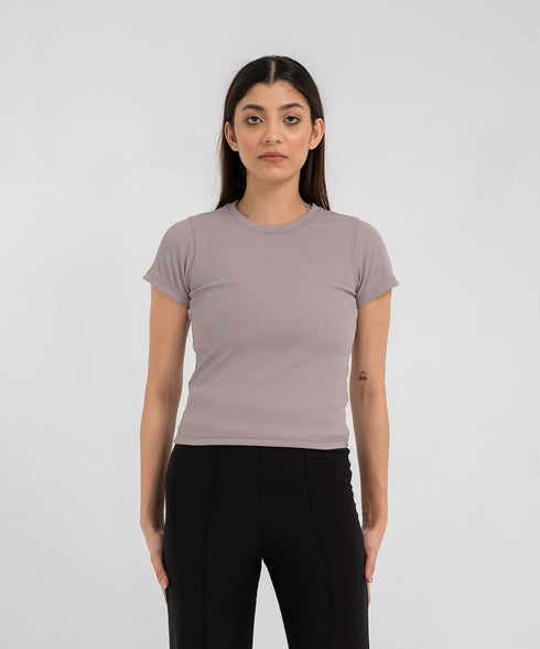 Women's B-Fit Rib Crop Tee